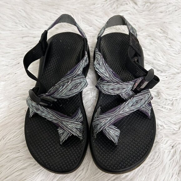 Chaco Women’s Sandals ZX2 Yampa Pixel Weave Slingback Toe-Loop J103426 Sz 6 Blue - Picture 7 of 12